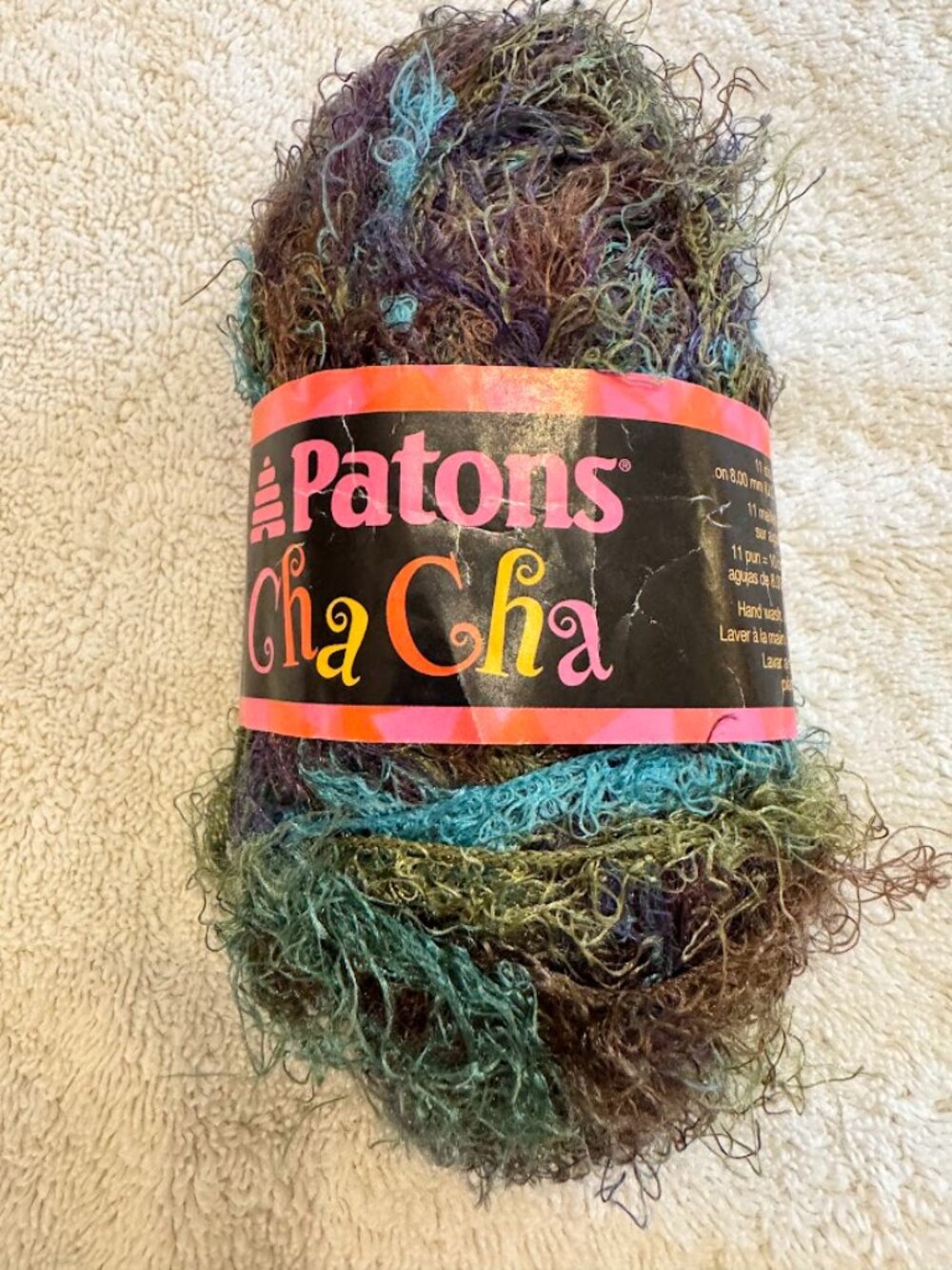 Patons Cha Cha Jazz Lot 02006 Eyelash Yarn
